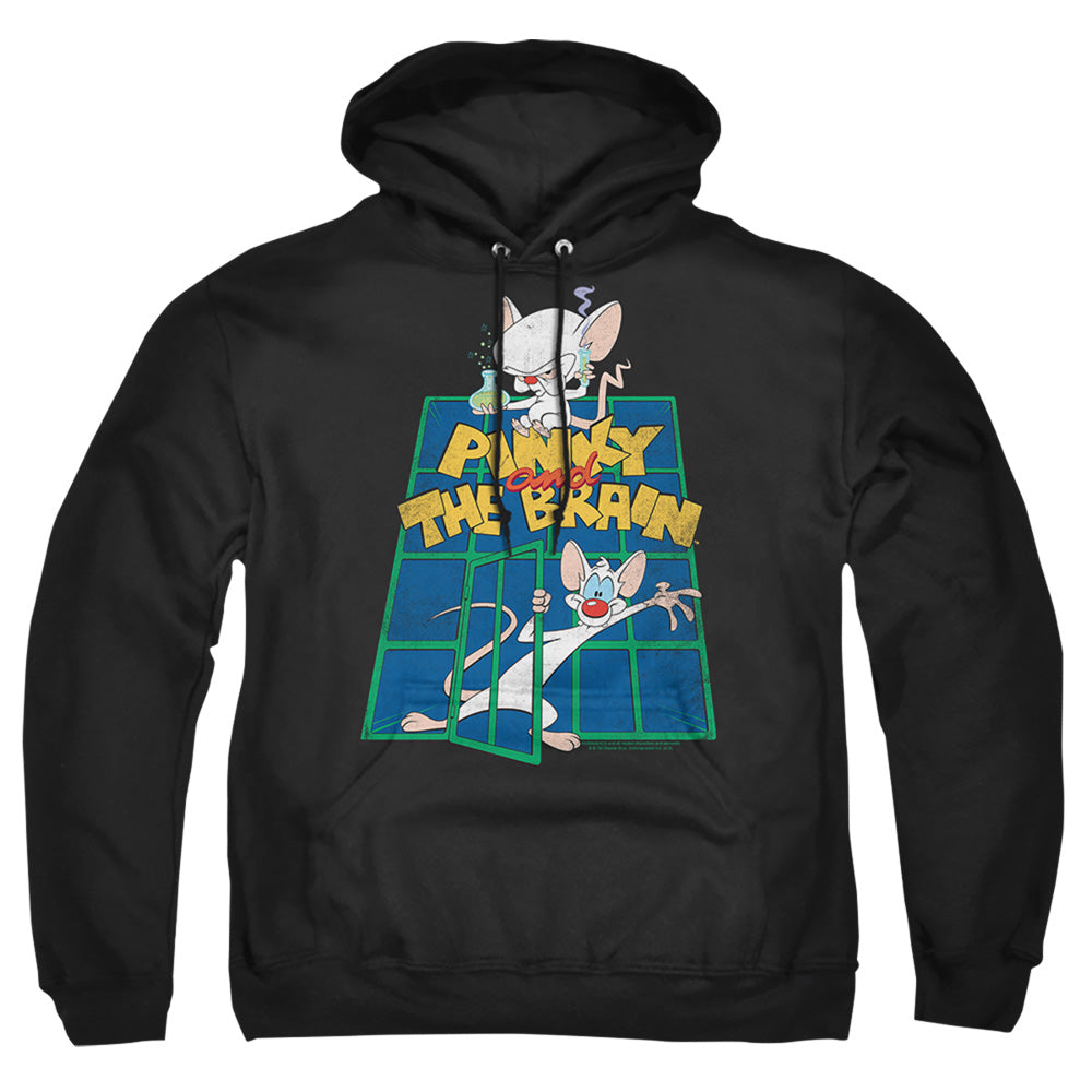 Pinky And The Brain Ol Standard Mens Hoodie Black Officially Licensed