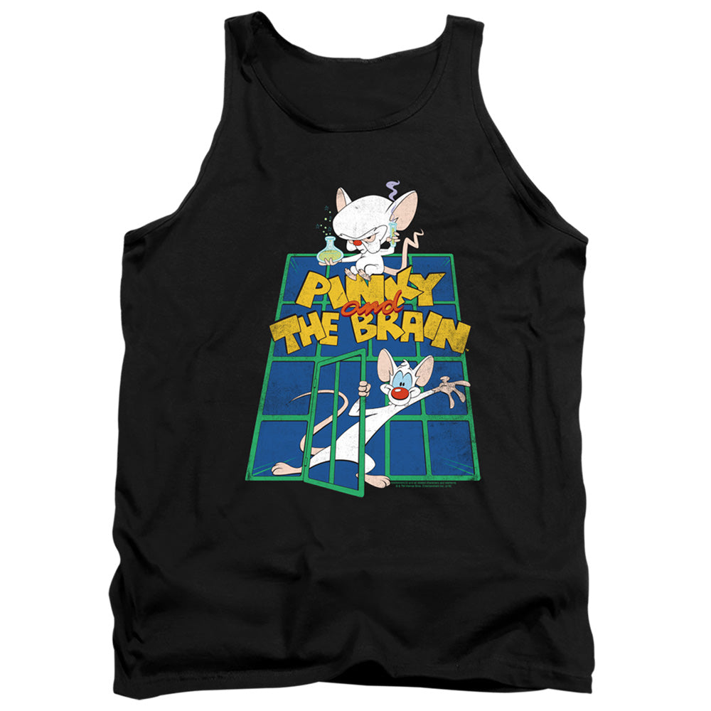 Pinky And The Brain Ol Standard Mens Tank Top Shirt Black Officially Licensed