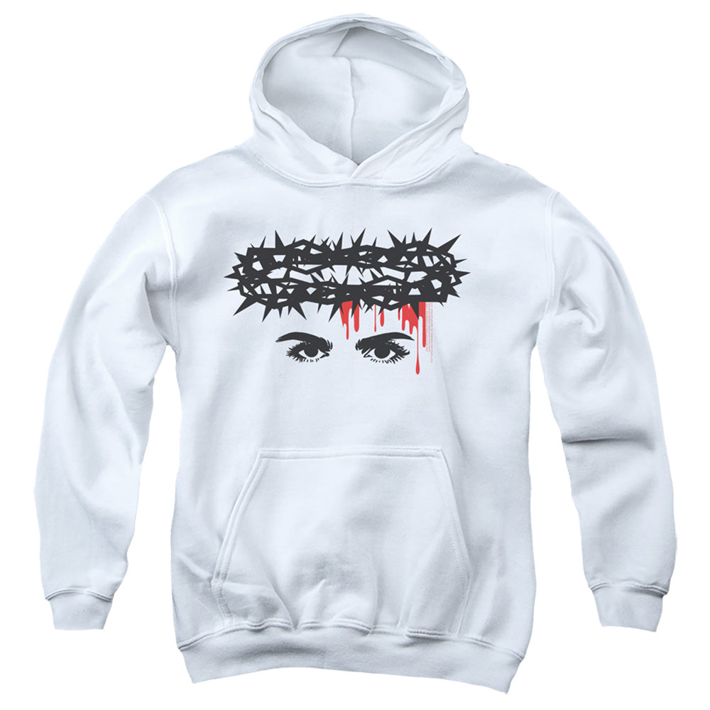 Chilling Adventures Of Sabrina Crown Of Thorns Kids Youth Hoodie White