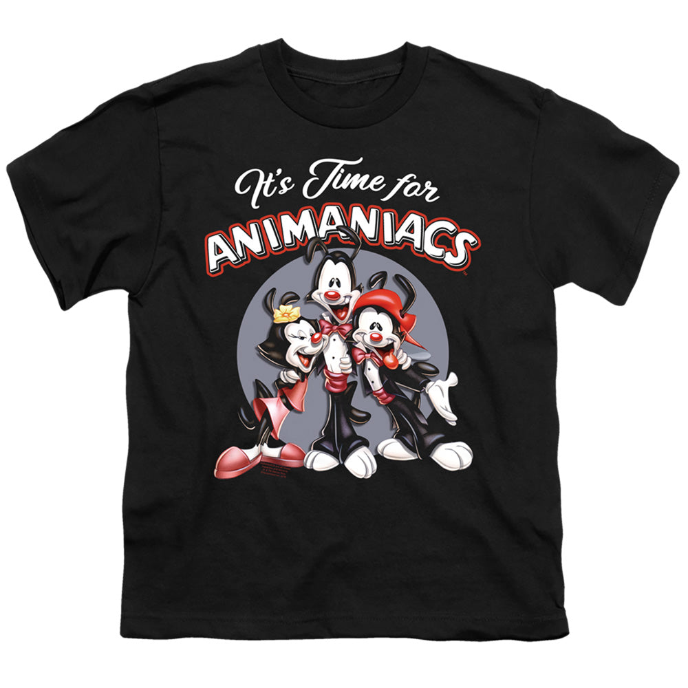Animaniacs Its Time For Kids Youth T Shirt Black Officially Licensed