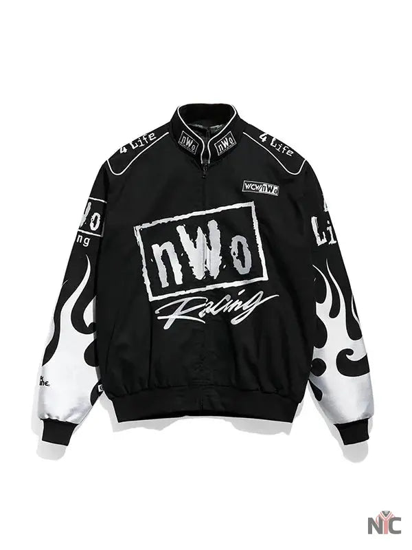 WCW New World Order Black Bomber Jacket