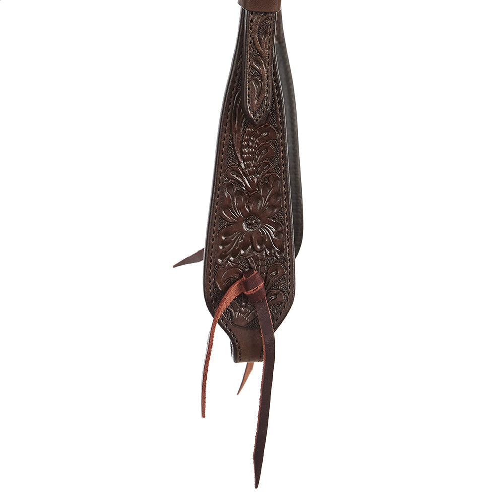 Chocolate Floral Single Ear Headstall