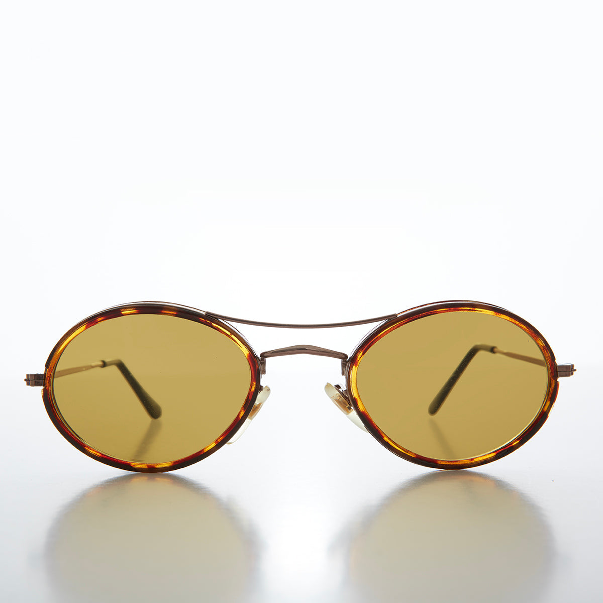 Oval Pilot Style Vintage Sunglasses - Welch