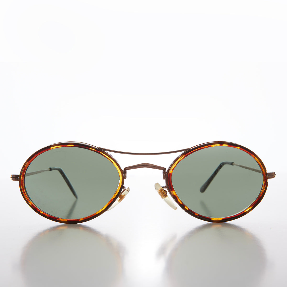 Oval Pilot Style Vintage Sunglasses - Welch
