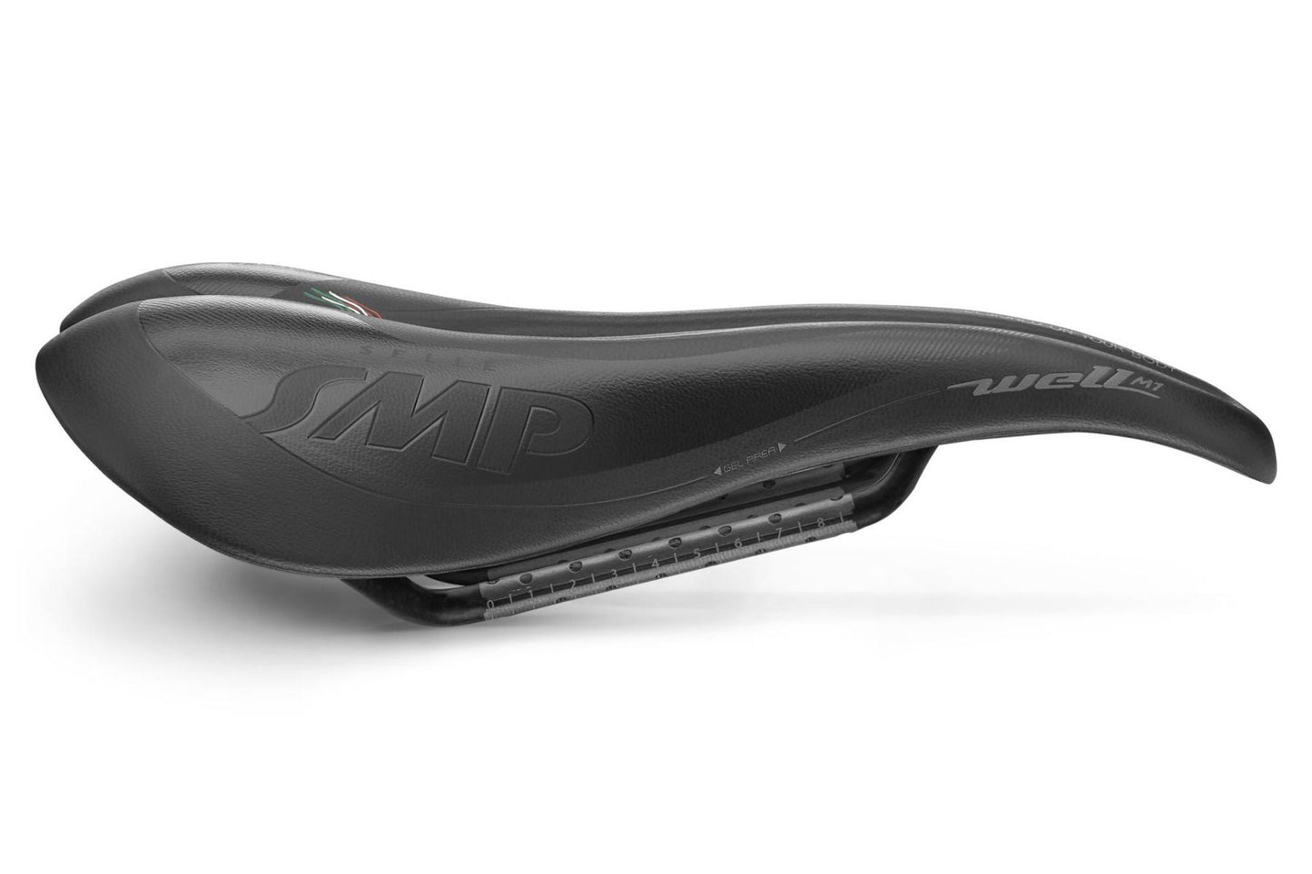 Selle SMP Well M1 Gel Saddle with Carbon Rails (Black)