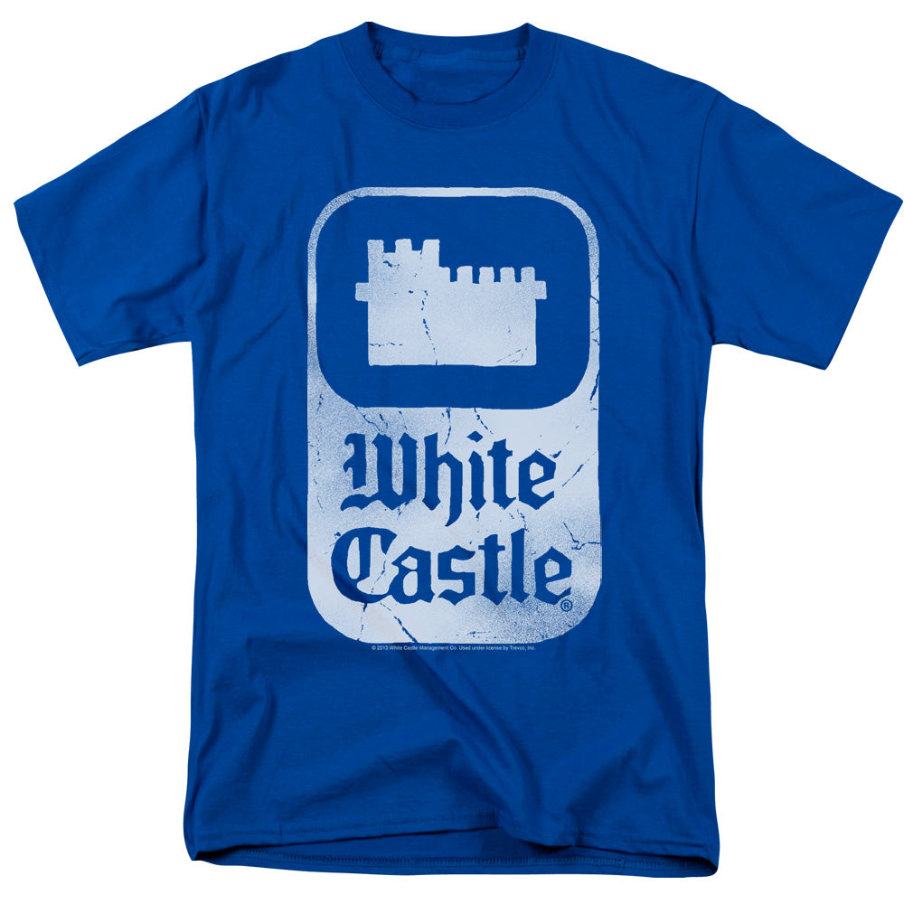 White Castle Classic Logo Mens T Shirt Royal Blue Officially Licensed