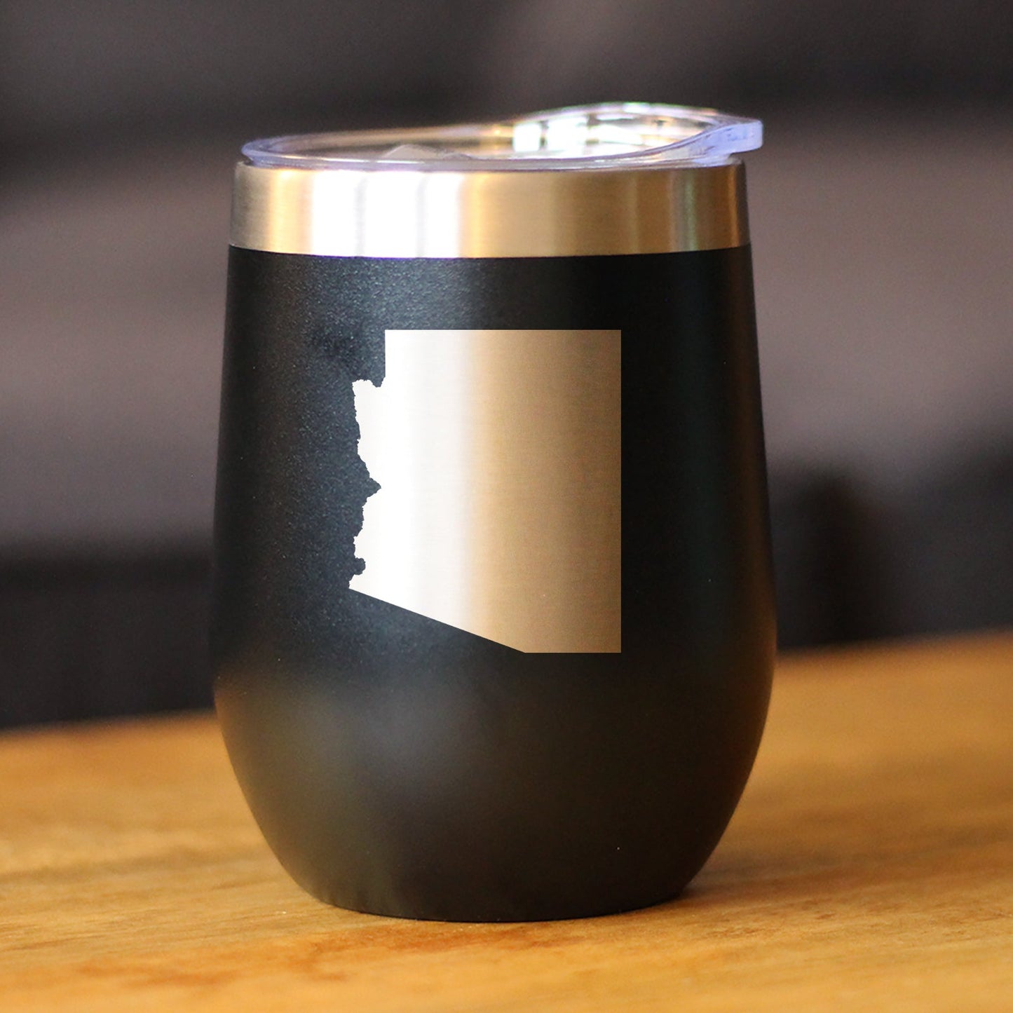 Arizona State Outline - Wine Tumbler