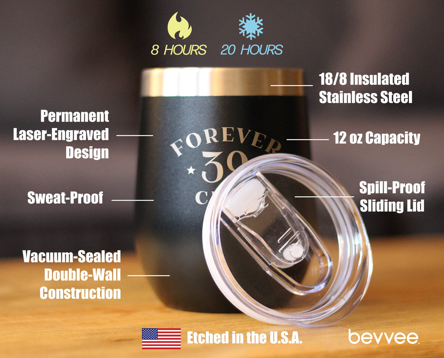 Forever 39 Club - Wine Tumbler
