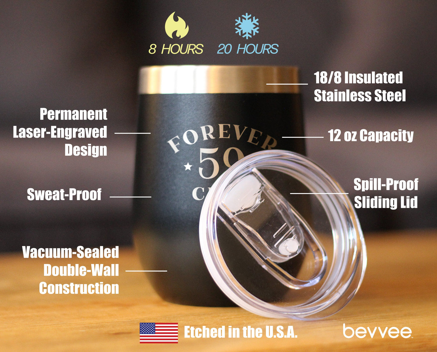 Forever 59 Club - Wine Tumbler