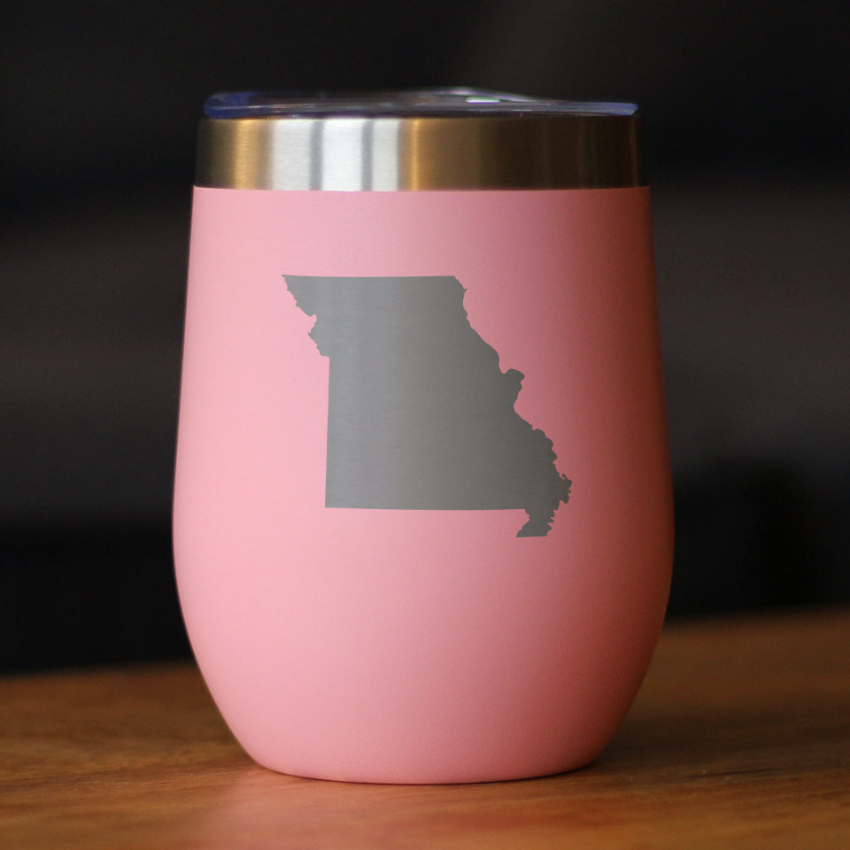 Missouri State Outline - Wine Tumbler