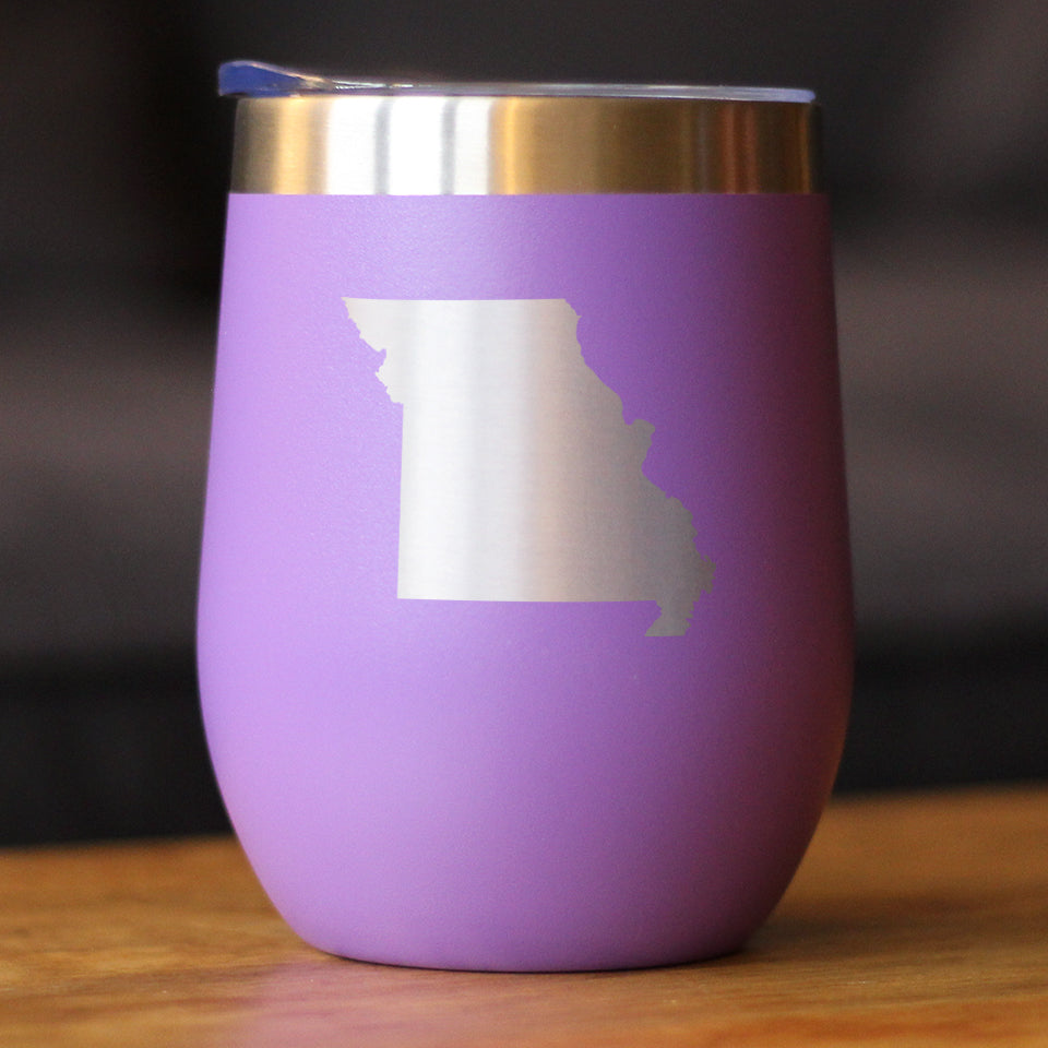 Missouri State Outline - Wine Tumbler