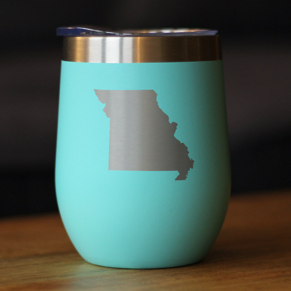 Missouri State Outline - Wine Tumbler