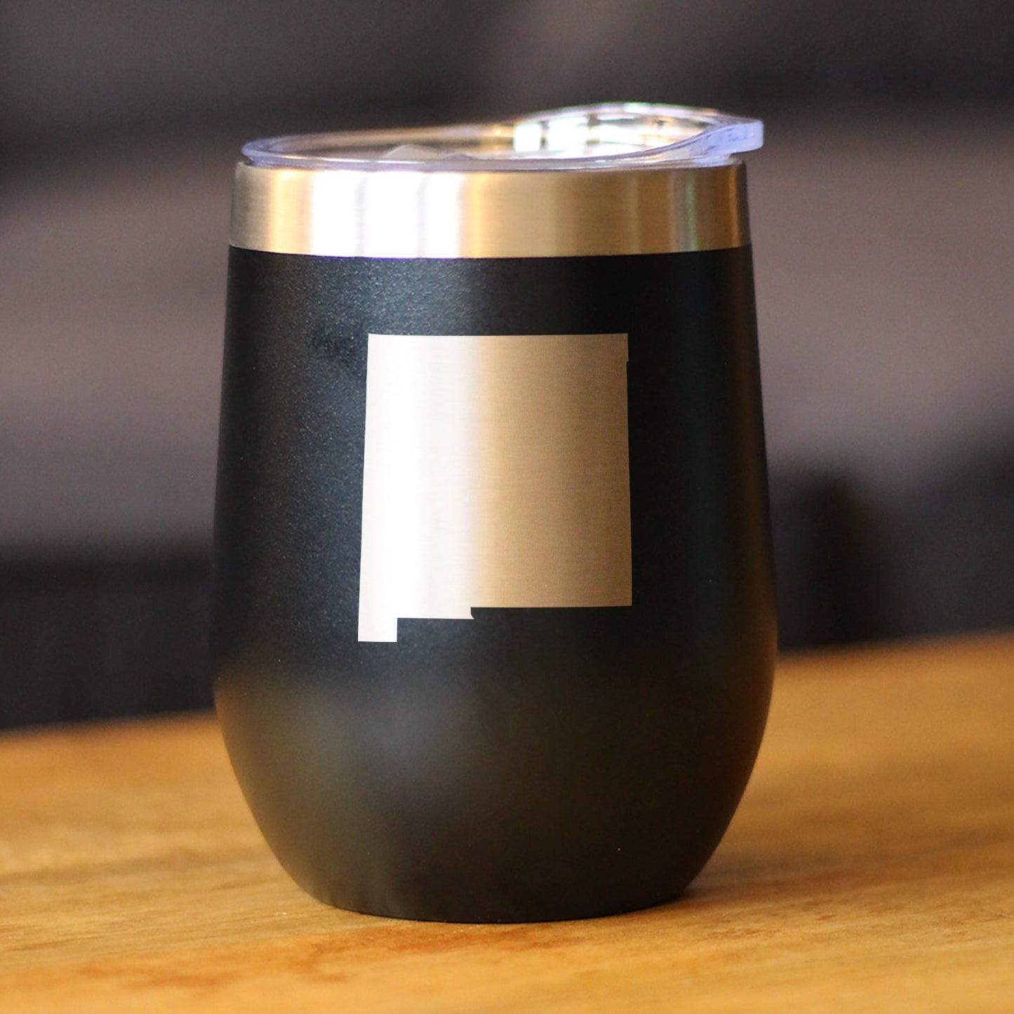 New Mexico State Outline - Wine Tumbler