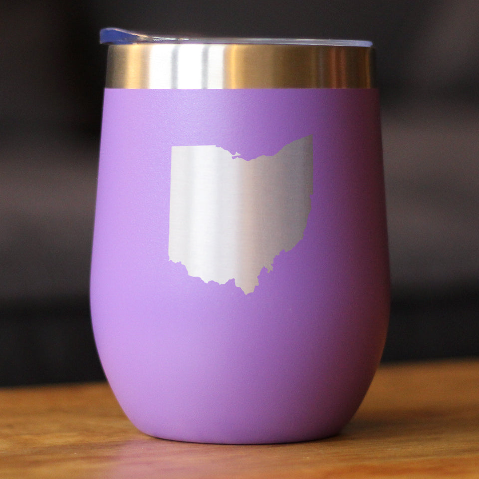 Ohio State Outline - Wine Tumbler