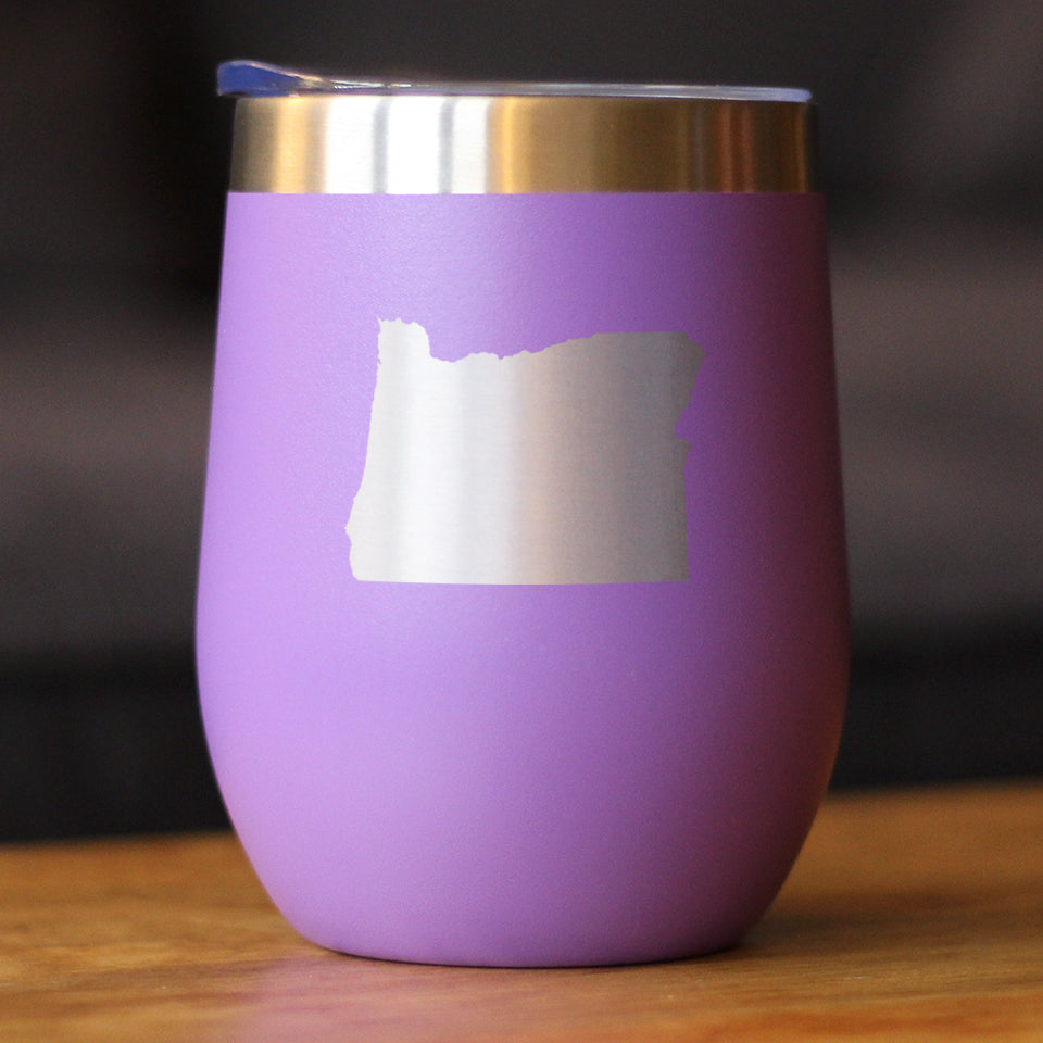 Oregon State Outline - Wine Tumbler