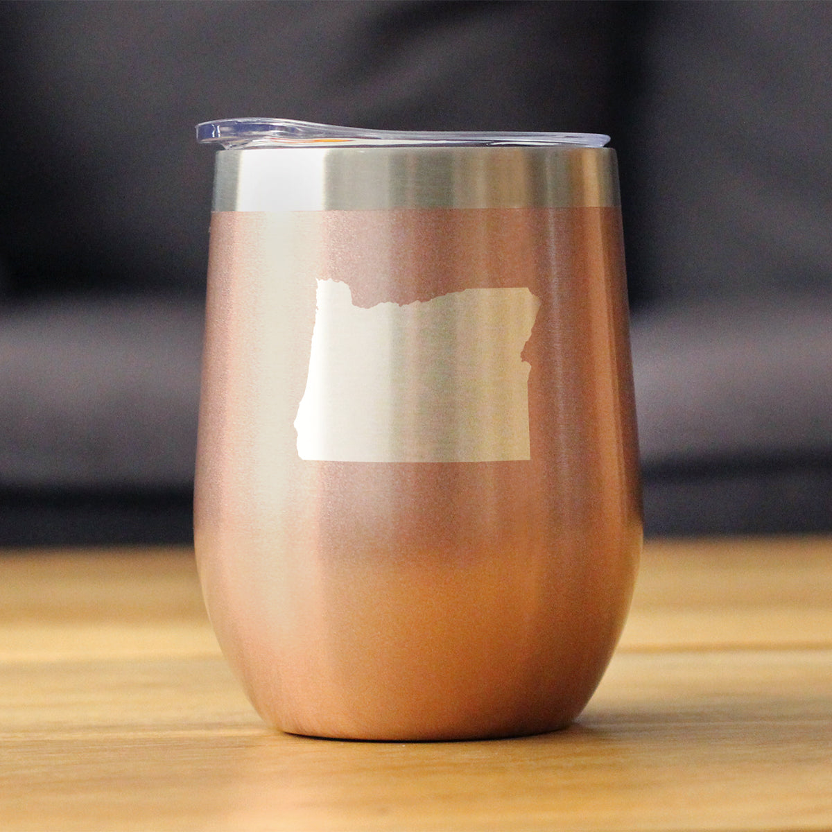 Oregon State Outline - Wine Tumbler