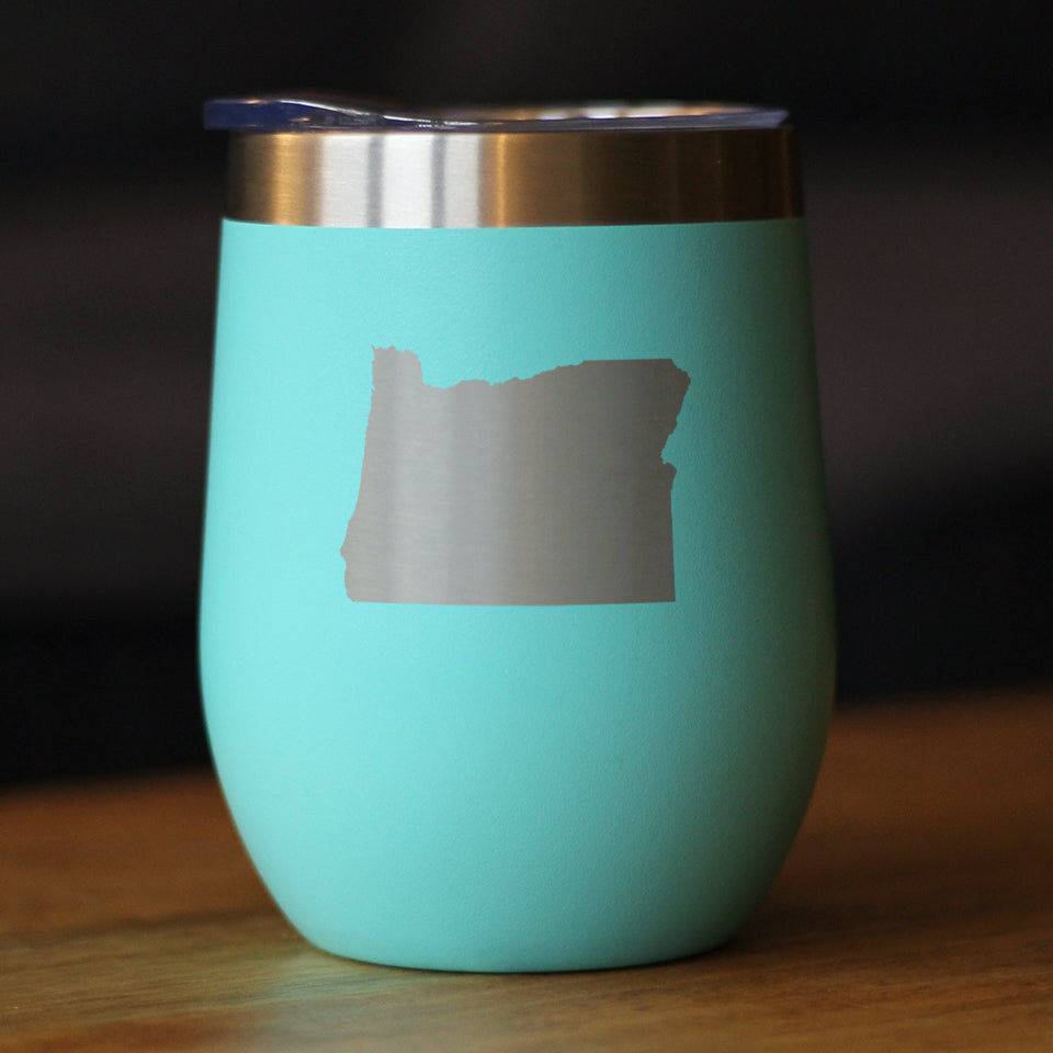Oregon State Outline - Wine Tumbler