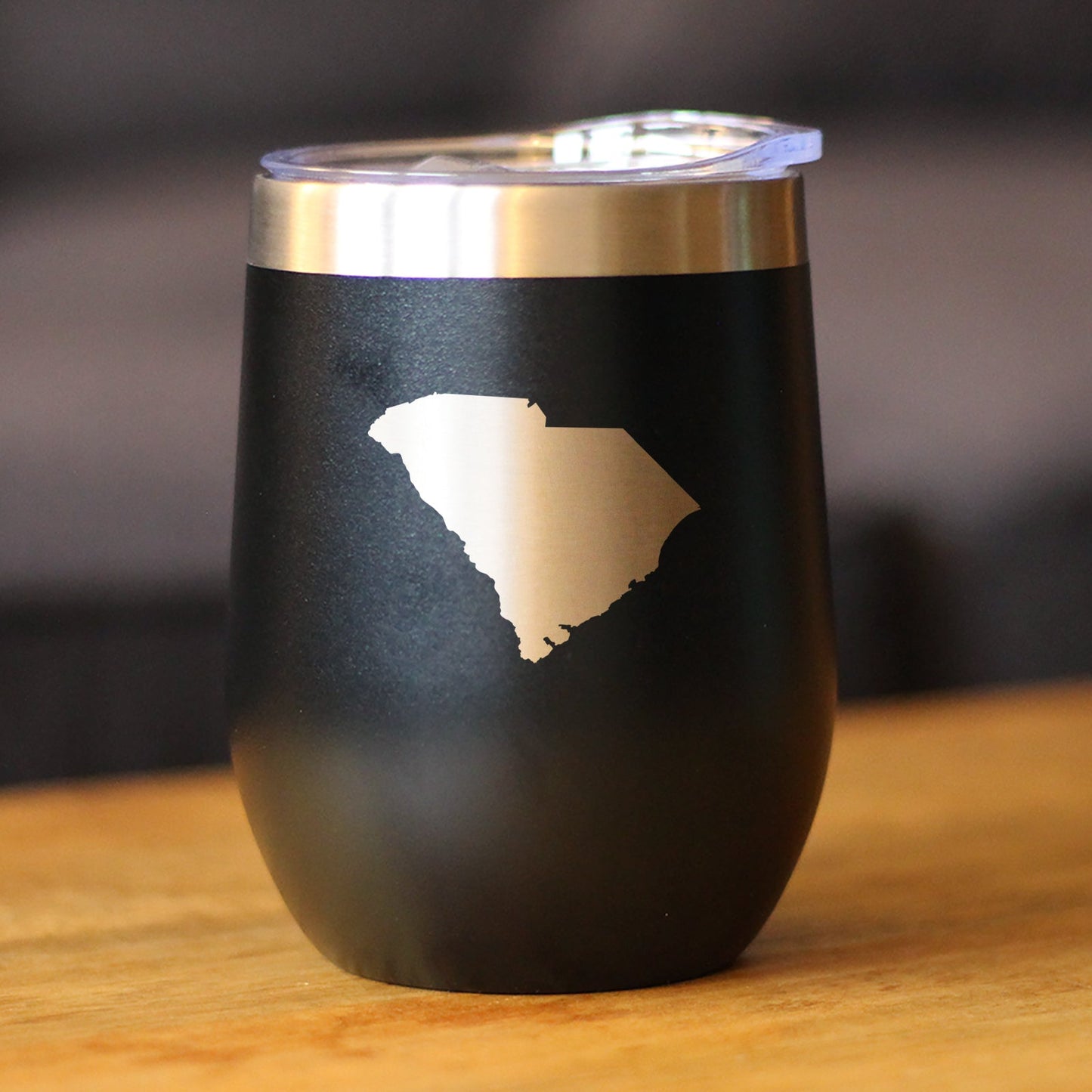 South Carolina State Outline - Wine Tumbler