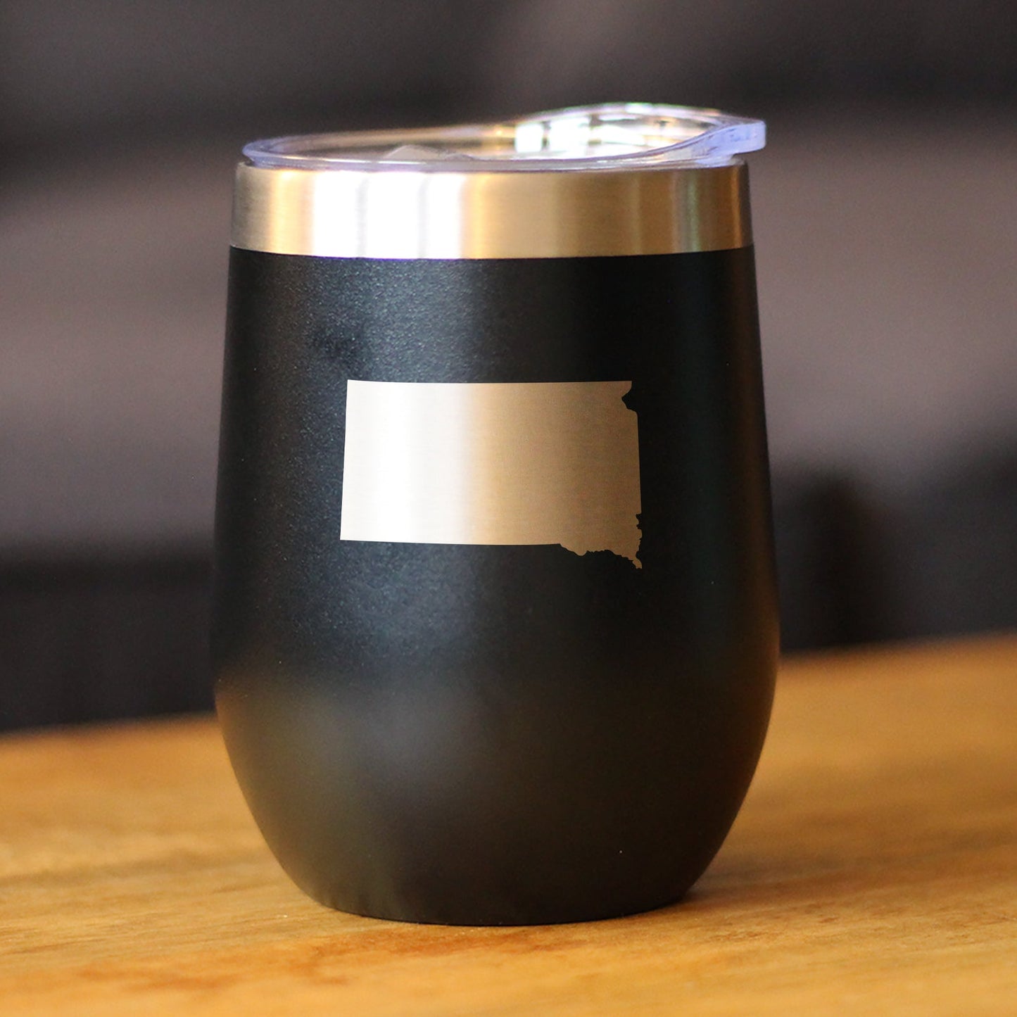 South Dakota State Outline - Wine Tumbler