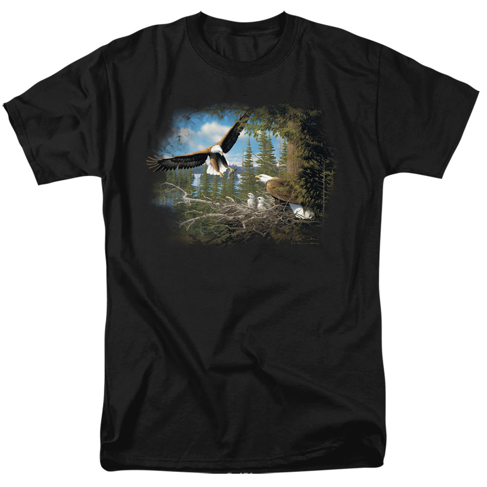 Wildlife Spring Bald Eagles Mens T Shirt Black Officially Licensed