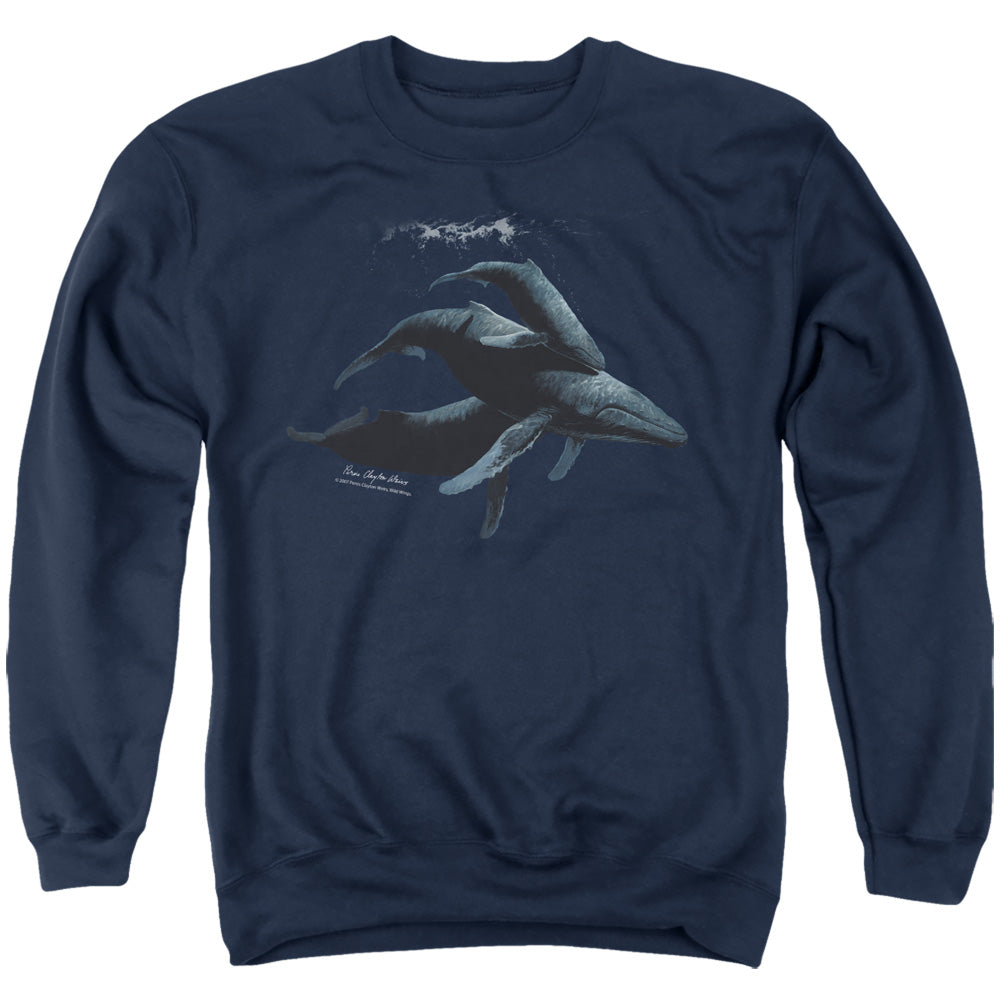 Wildlife Power&Amp;Grace Mens Crewneck Sweatshirt Navy
