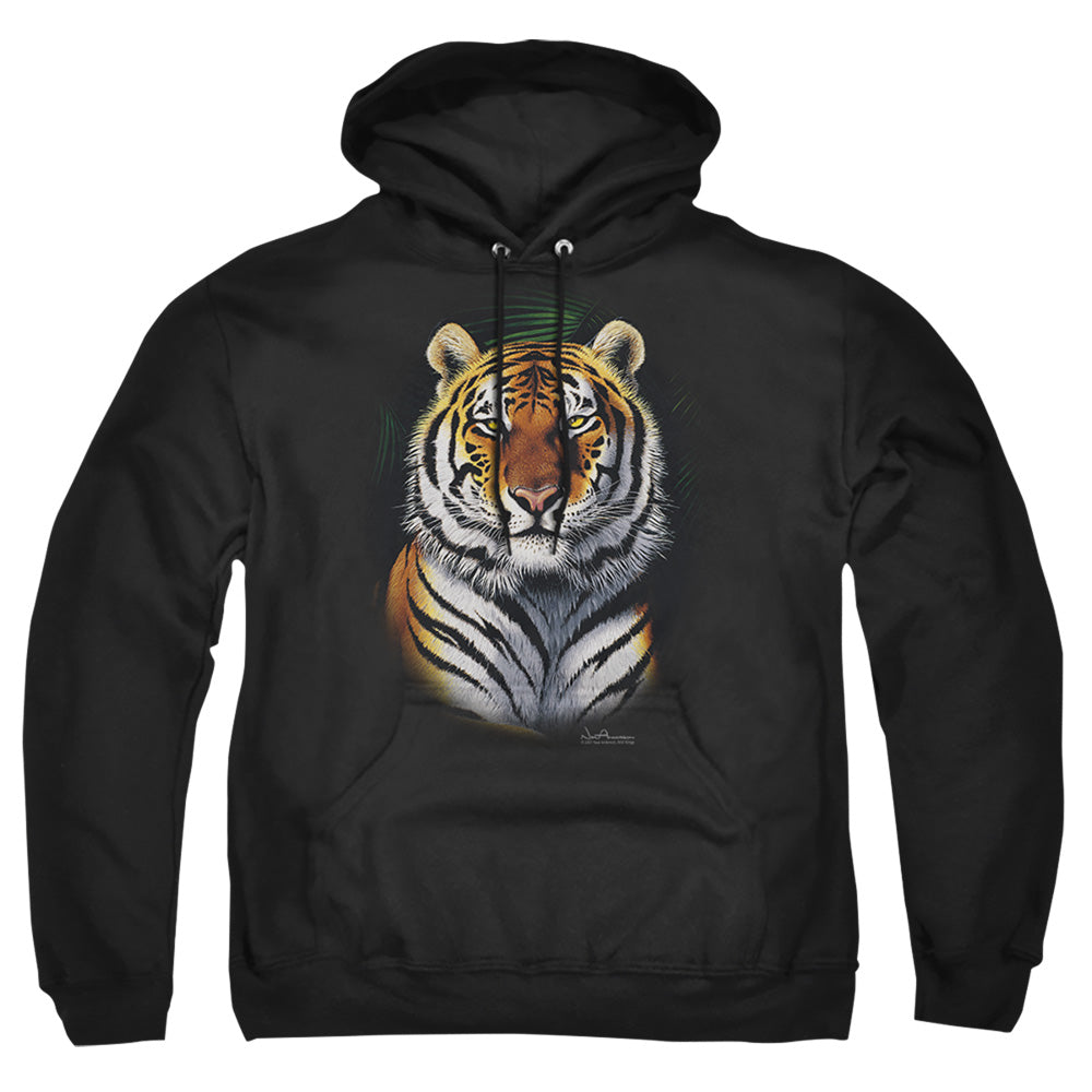 Wildlife Jungle Fire Mens Hoodie Black