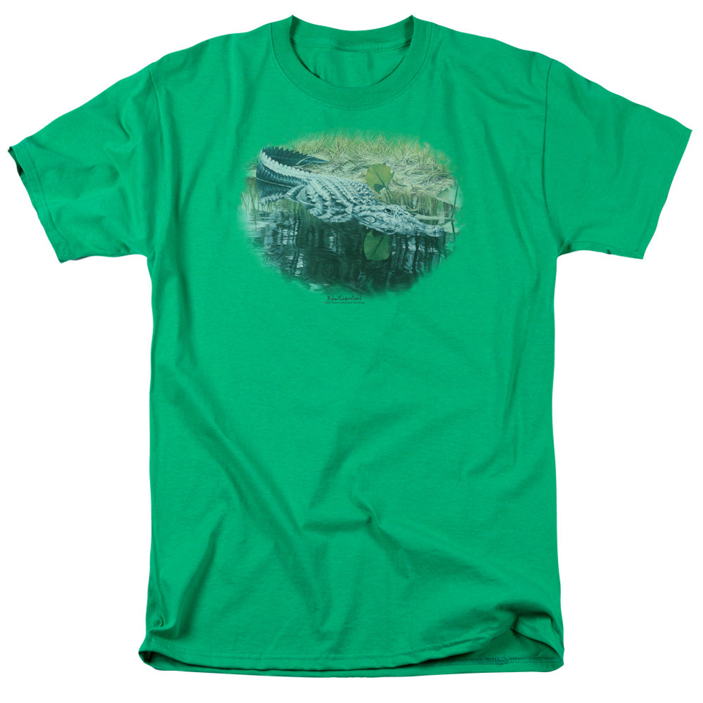 Wildlife The Waters Fine Mens T Shirt Kelly Green Officially Licensed