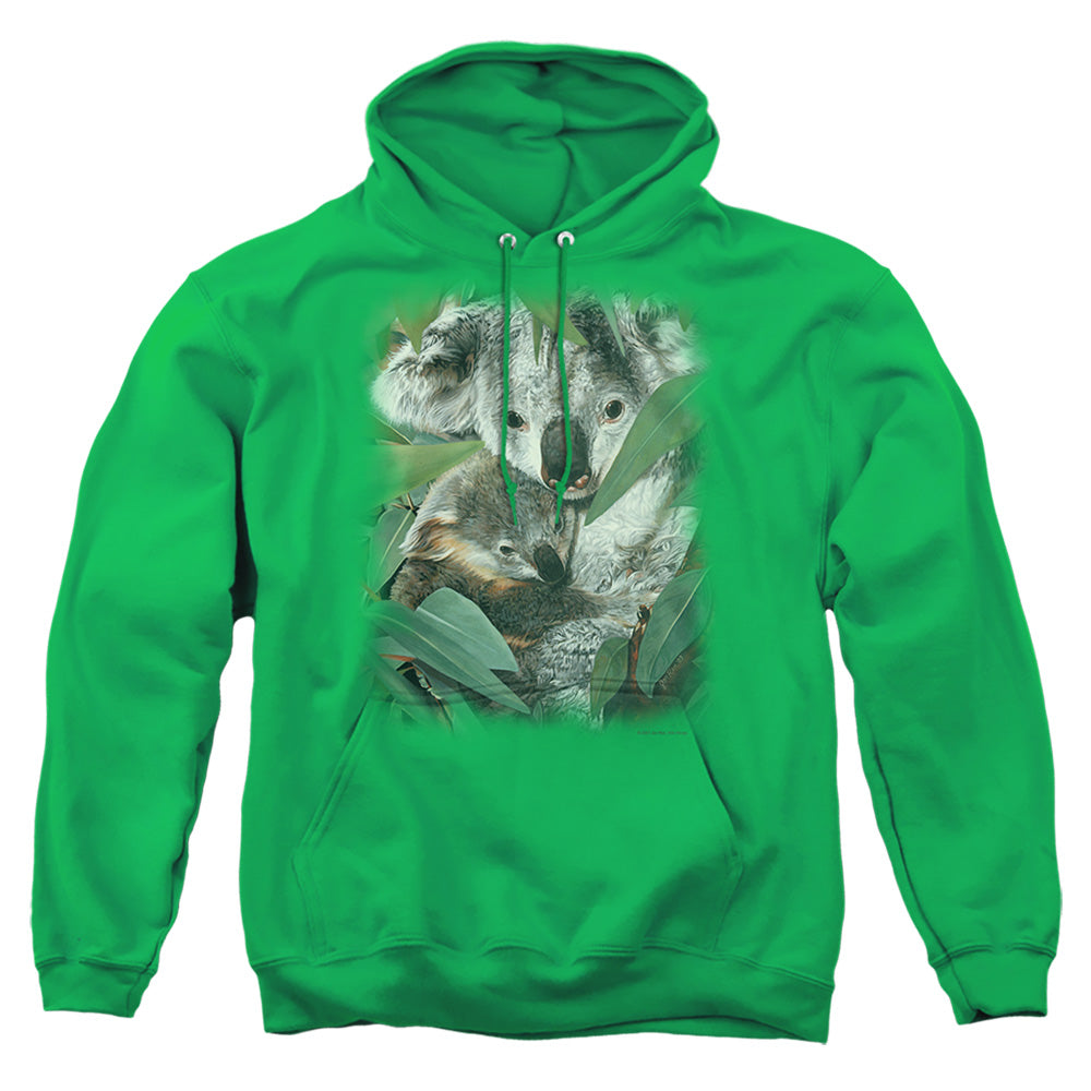 Wildlife Motherhood Mens Hoodie Kelly Green