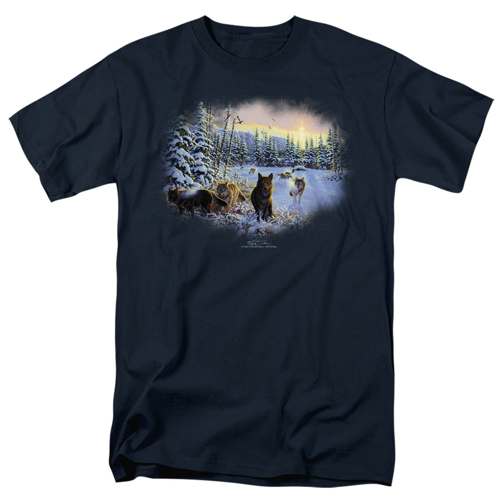 Wildlife Hunters Moon The Spoils Mens T Shirt Navy Officially Licensed