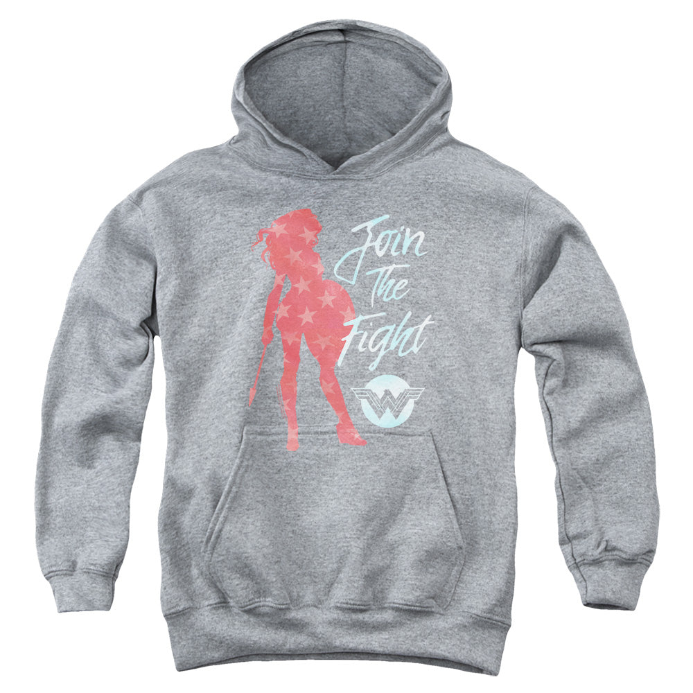 Wonder Woman Movie Freedom Fight Kids Youth Hoodie Athletic Heather Officially Licensed
