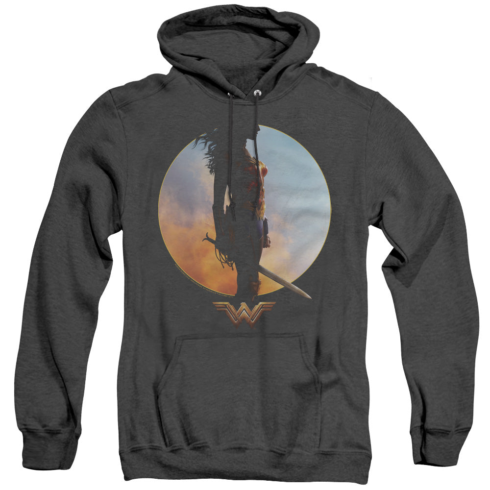 Wonder Woman Movie Wisdom And Wonder Heather Mens Hoodie Black Officially Licensed
