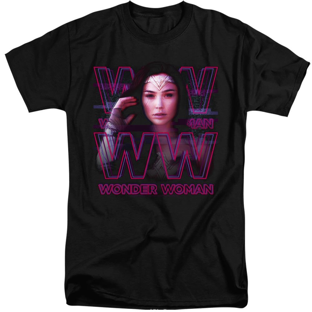 Wonder Woman 84 Vaporwave Wonder Woman Mens Tall T Shirt Black Officially Licensed