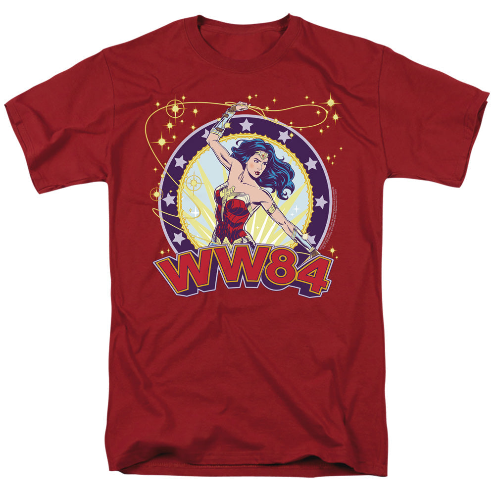 Wonder Woman 84 Lasso Star Mens T Shirt Cardinal Officially Licensed