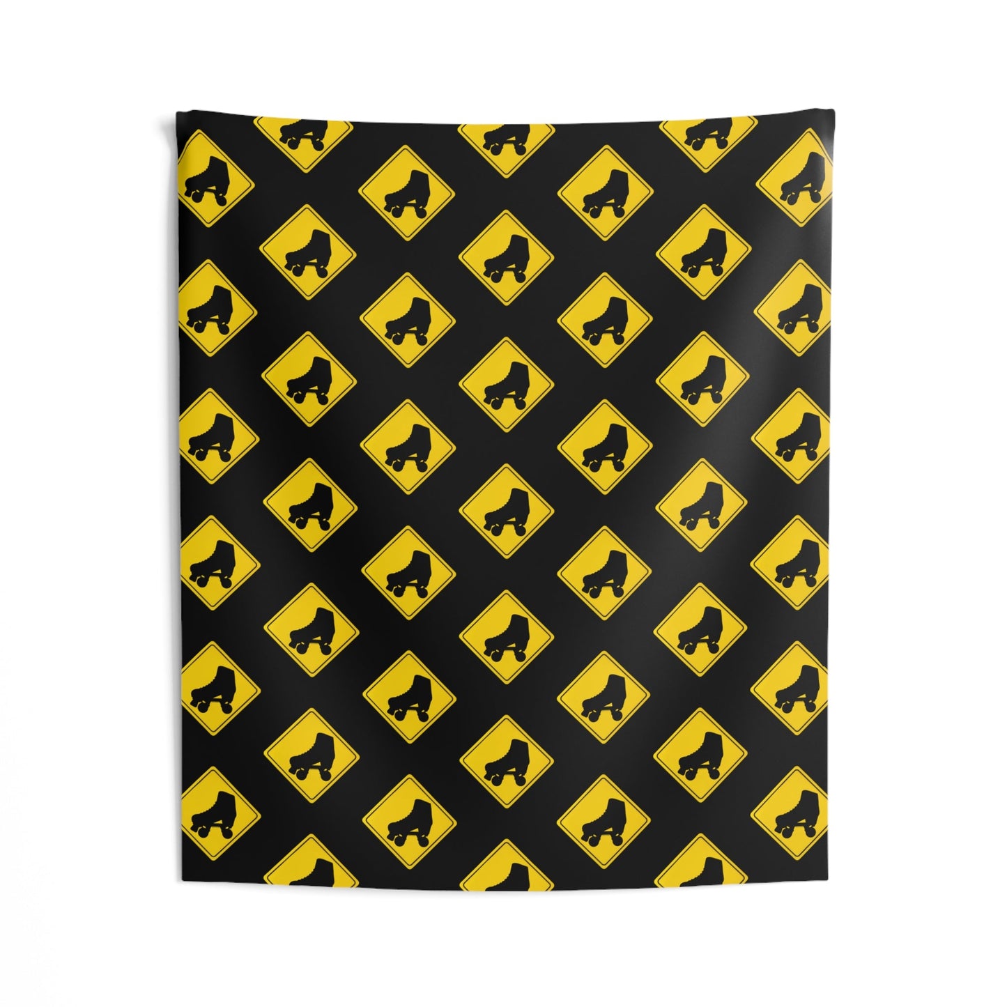 Warning Skater Indoor Wall Tapestry