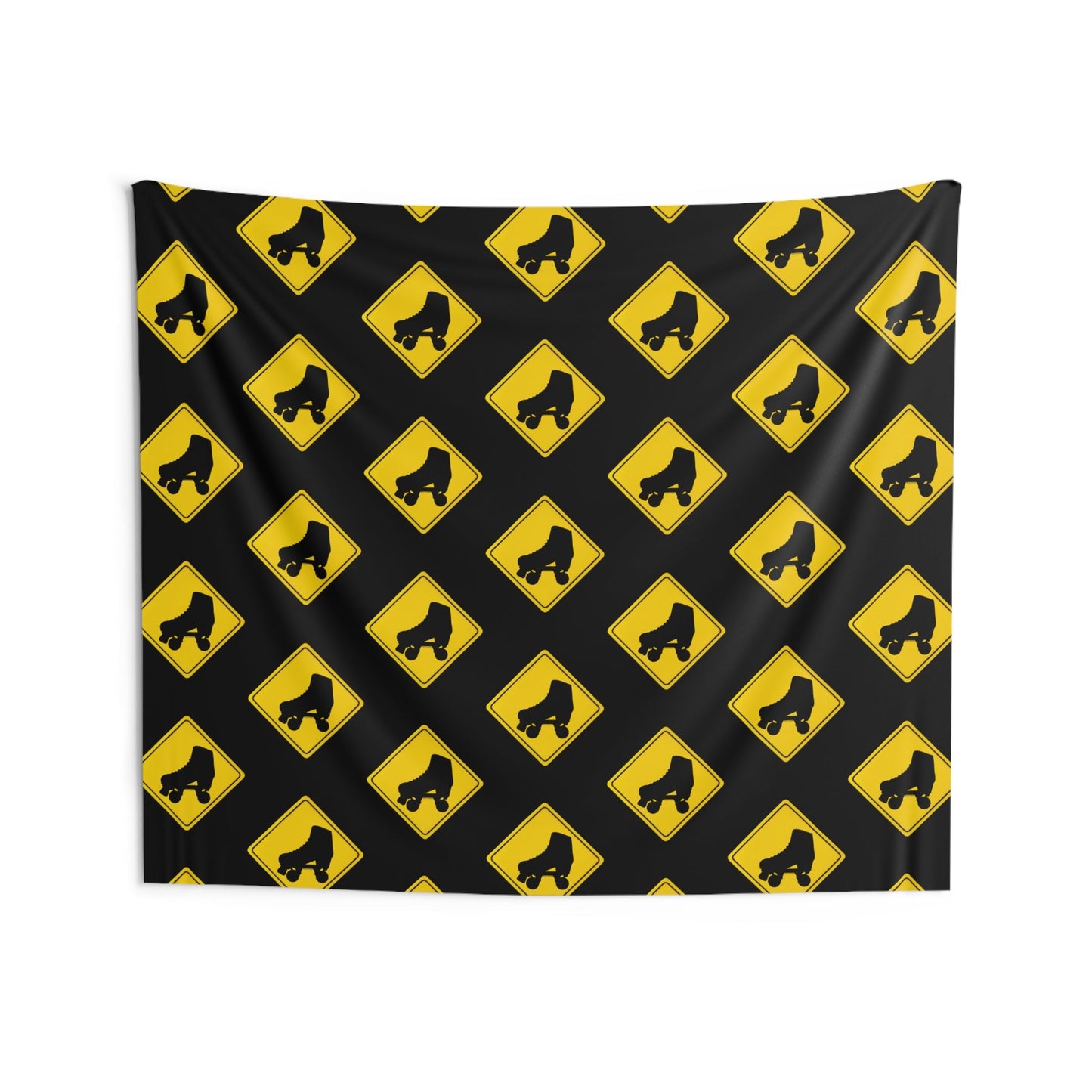 Warning Skater Indoor Wall Tapestry
