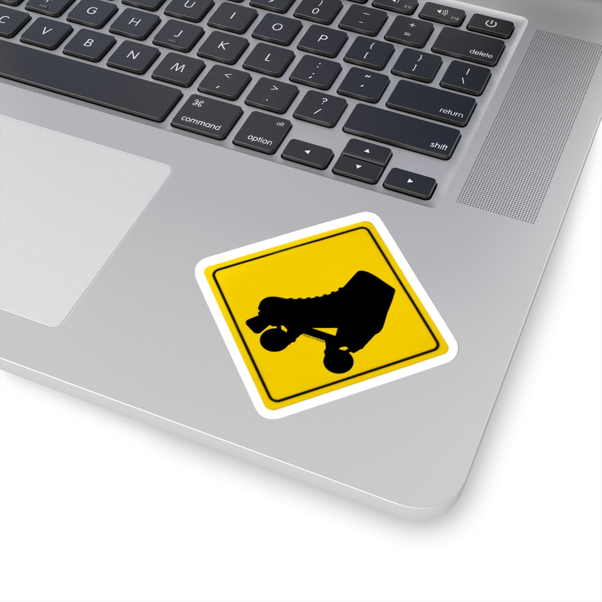 Warning Skater Sticker