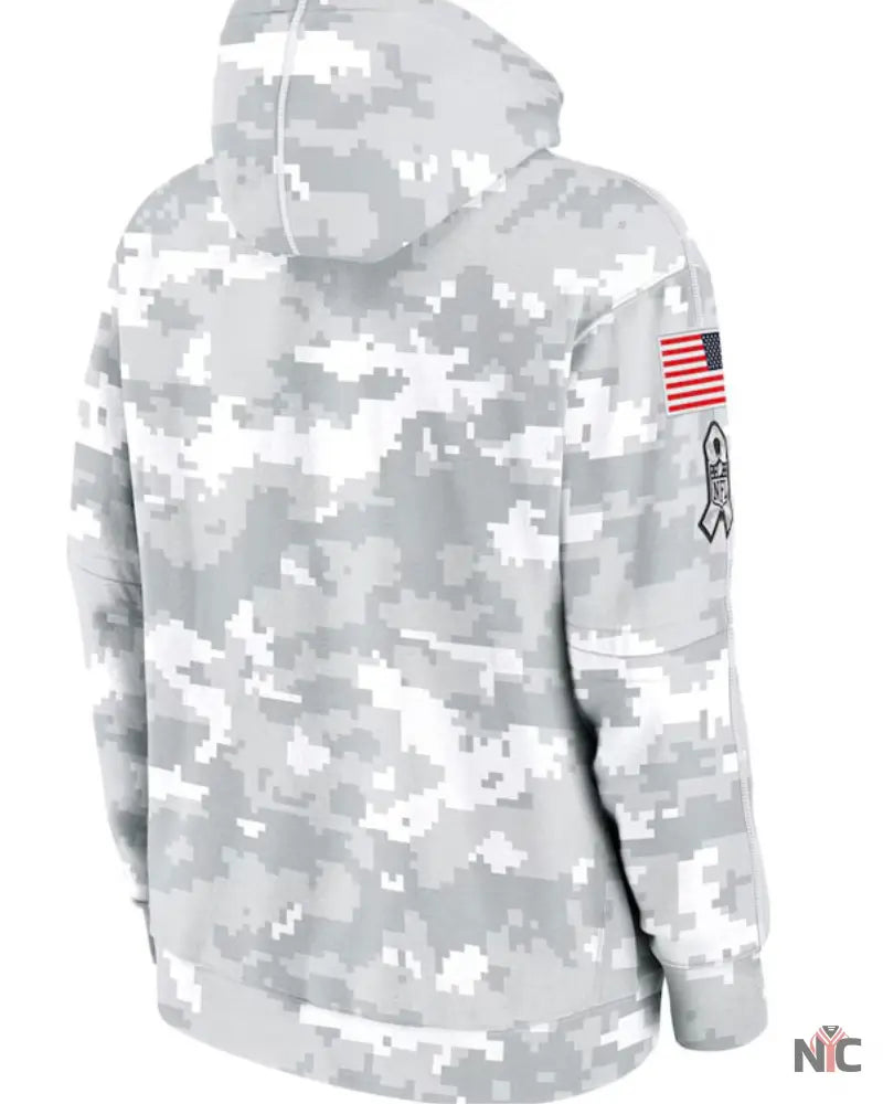 Washington Commanders Salute To Service Camo 2024 Hoodie