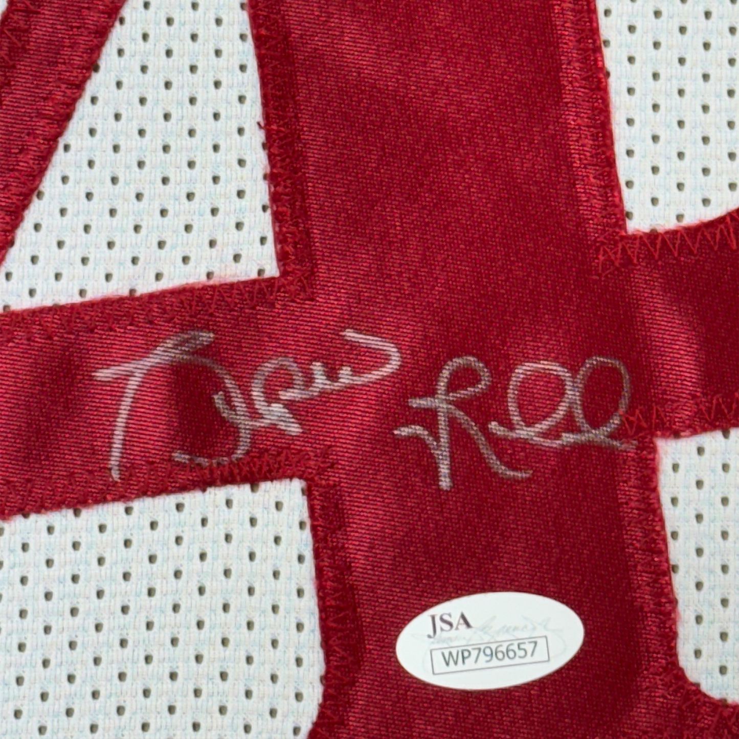 Framed Autographed/Signed Spud Webb 35x39 Atlanta White Basketball Jersey JSA COA