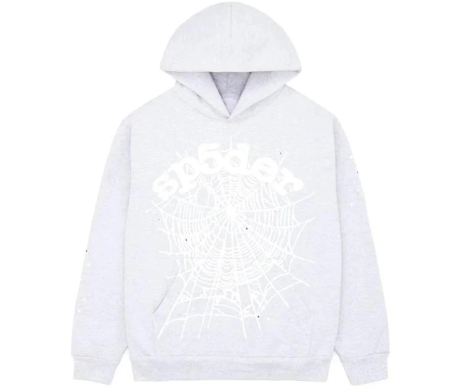 Sp5der OG Web Heather Grey Hoodie