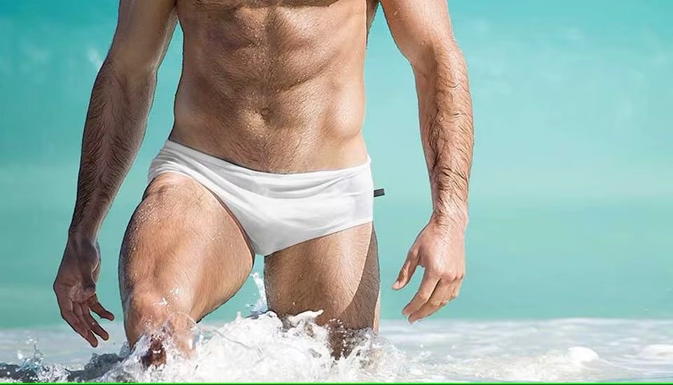 Men's Solid Swim Brief S, M, L, XL