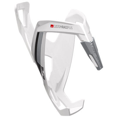 Elite Custom Race Plus Bottle Cage (White/Black)