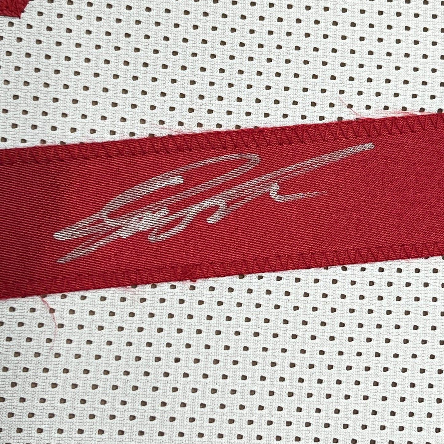 Framed Autographed/Signed Dominique Wilkins 35x39 Atlanta White Basketball Jersey PSA/DNA COA