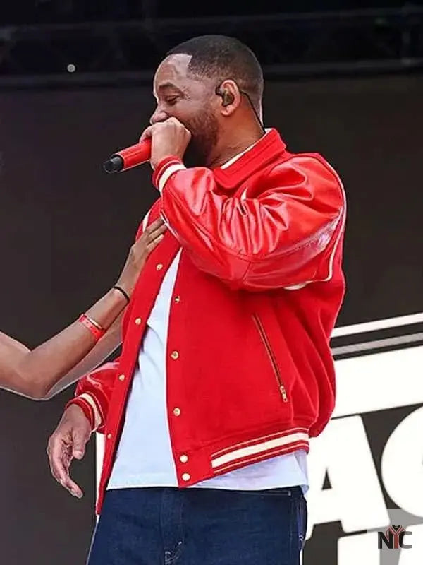 Will Smith Summertime Ball Red Varsity Jacket