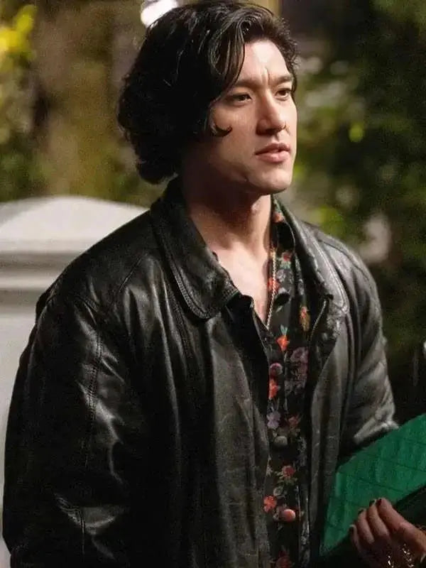 Will Sharpe Too Much S01 Black Leather Jacket