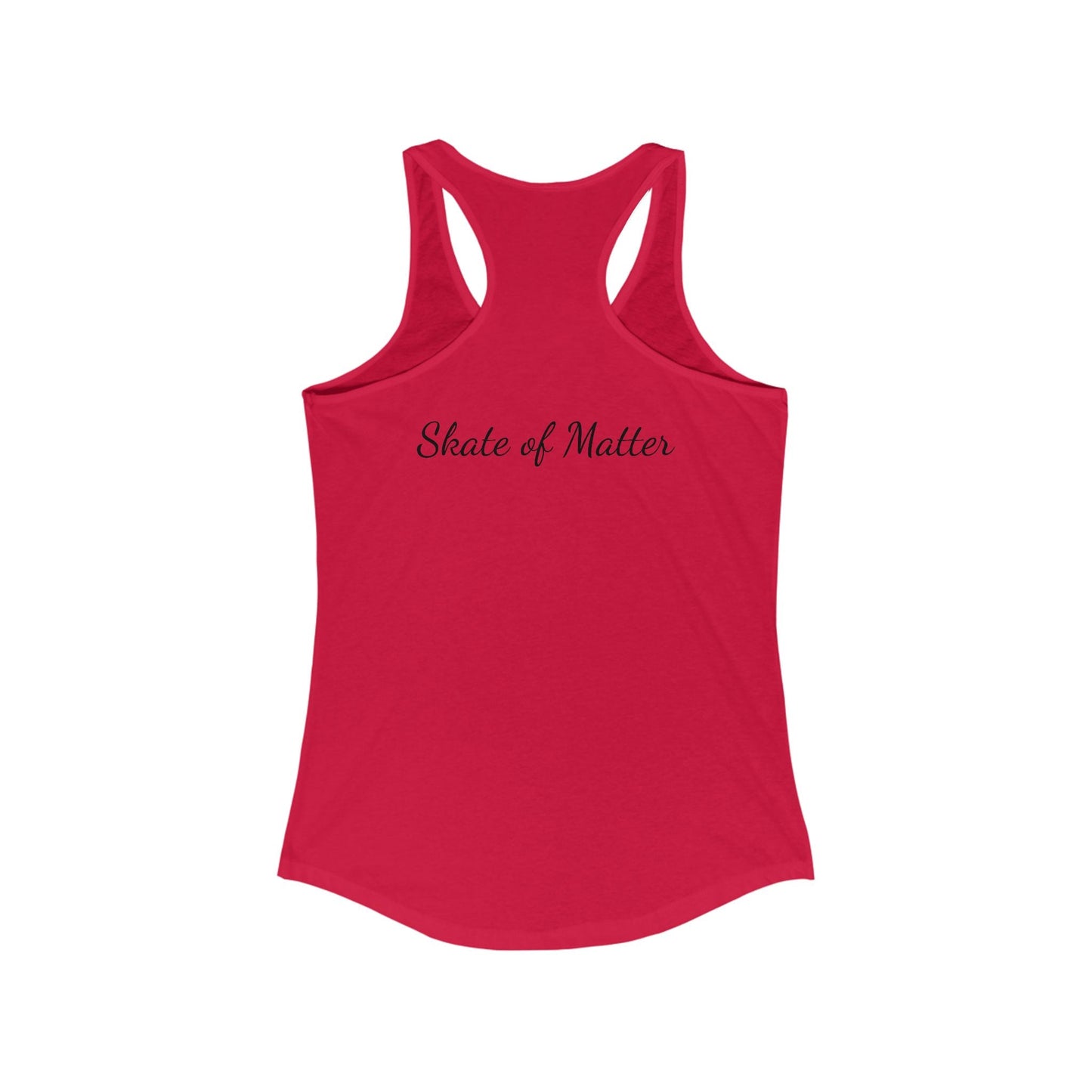 Women's Blue/Green Skate Like Nobody's Watching Racerback Tank