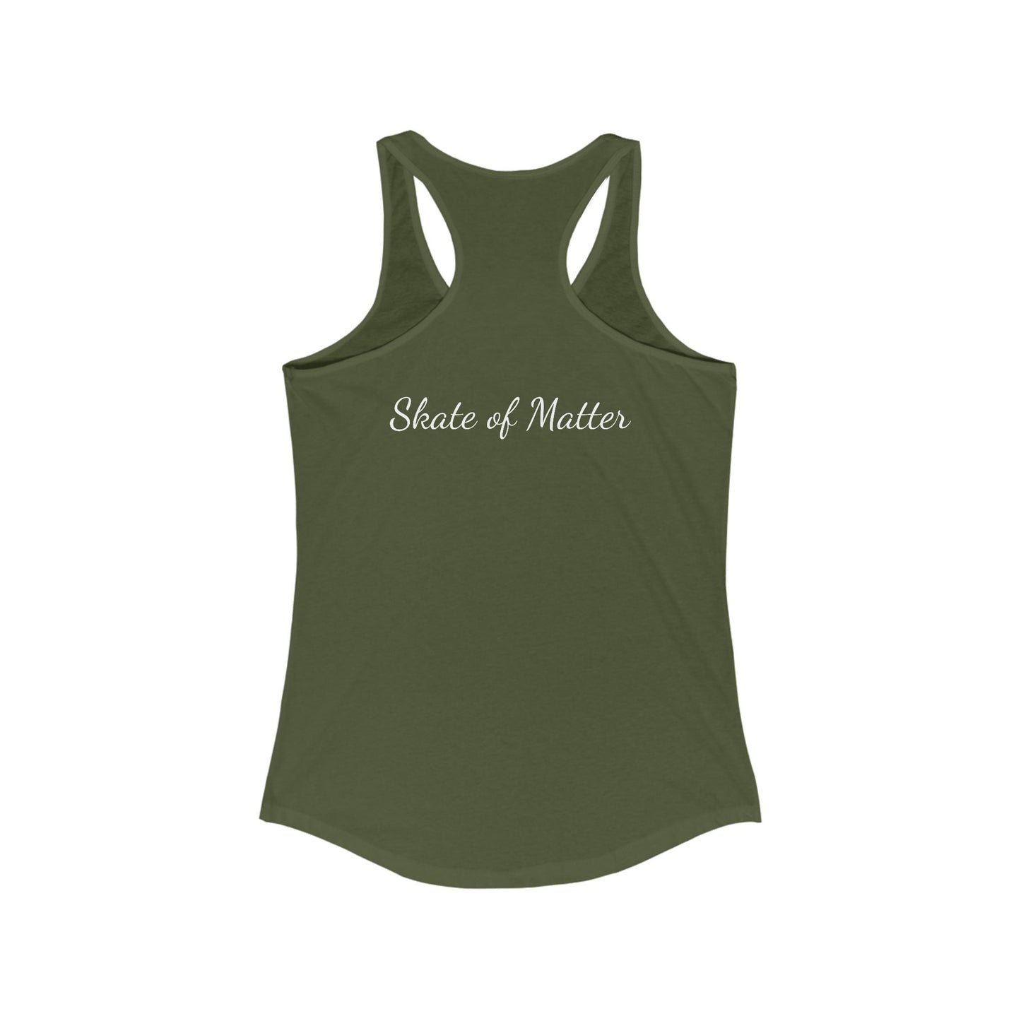 Women's Colorful Skate Like Nobody's Watching Racerback Tank