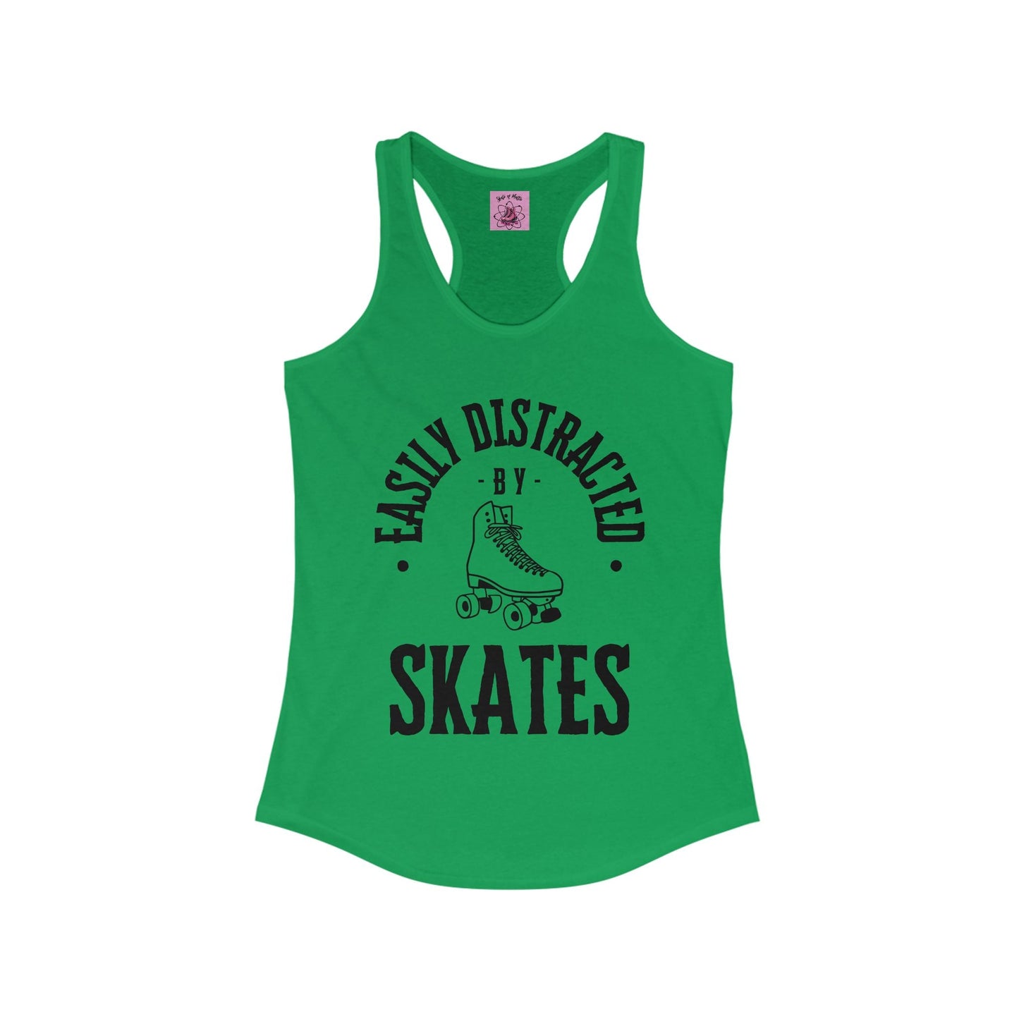 Women's Easily Distracted by Skates Racerback Tank