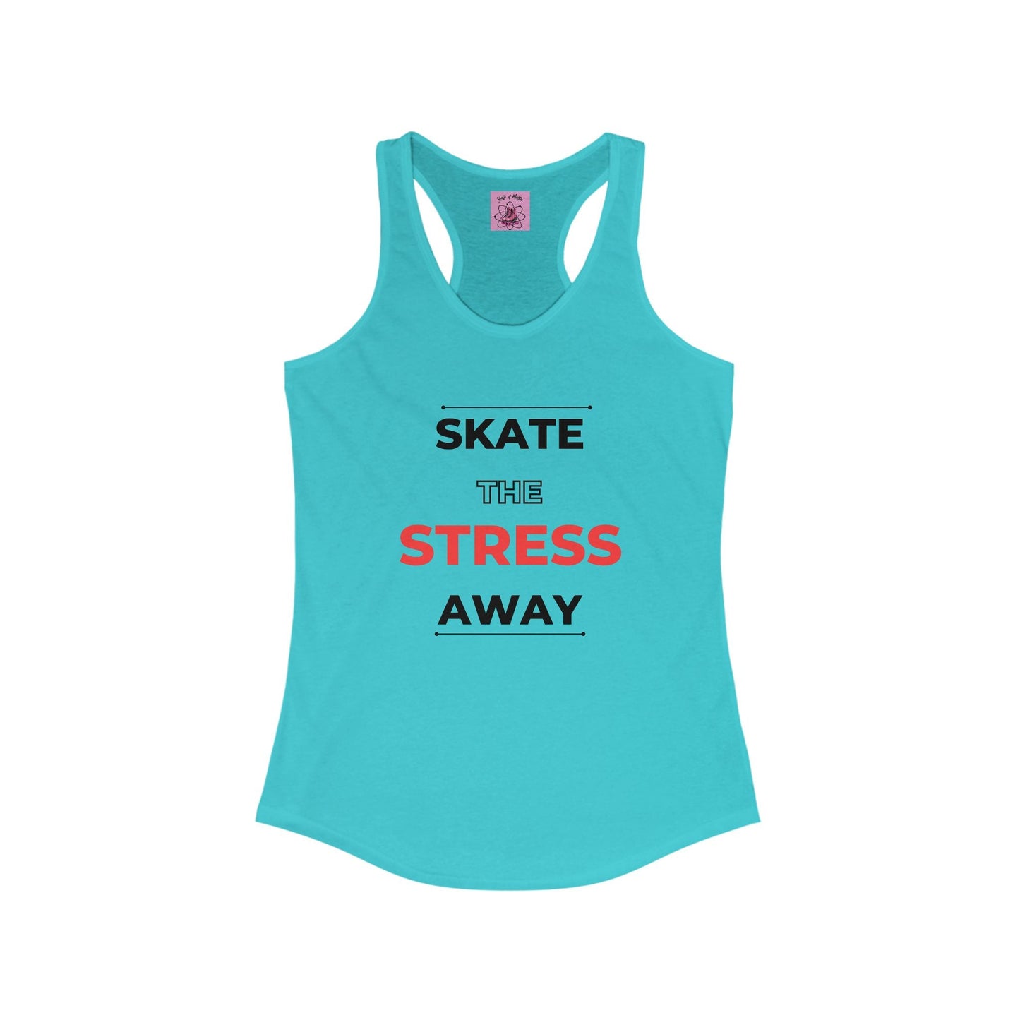 Women's Skate the Stress Away Racerback Tank