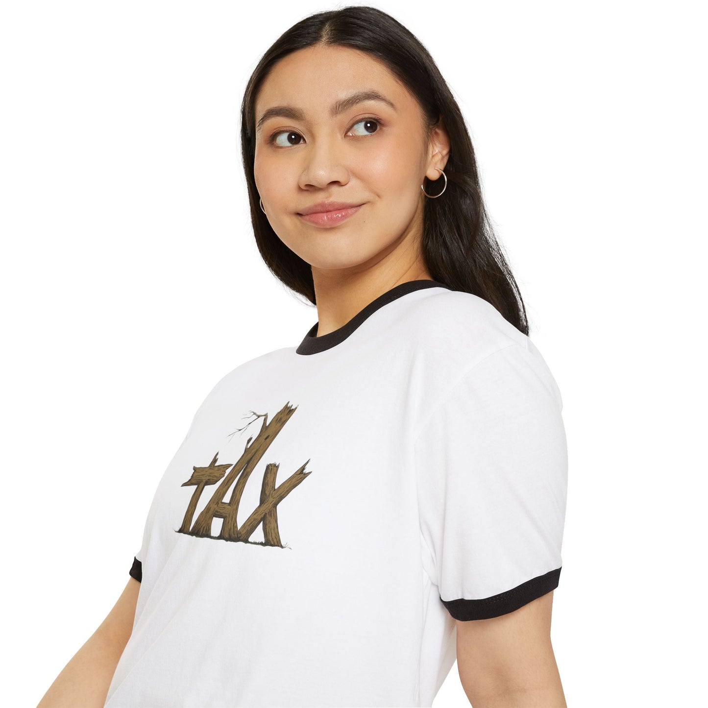 Wood Tax Unisex Cotton Ringer T-Shirt