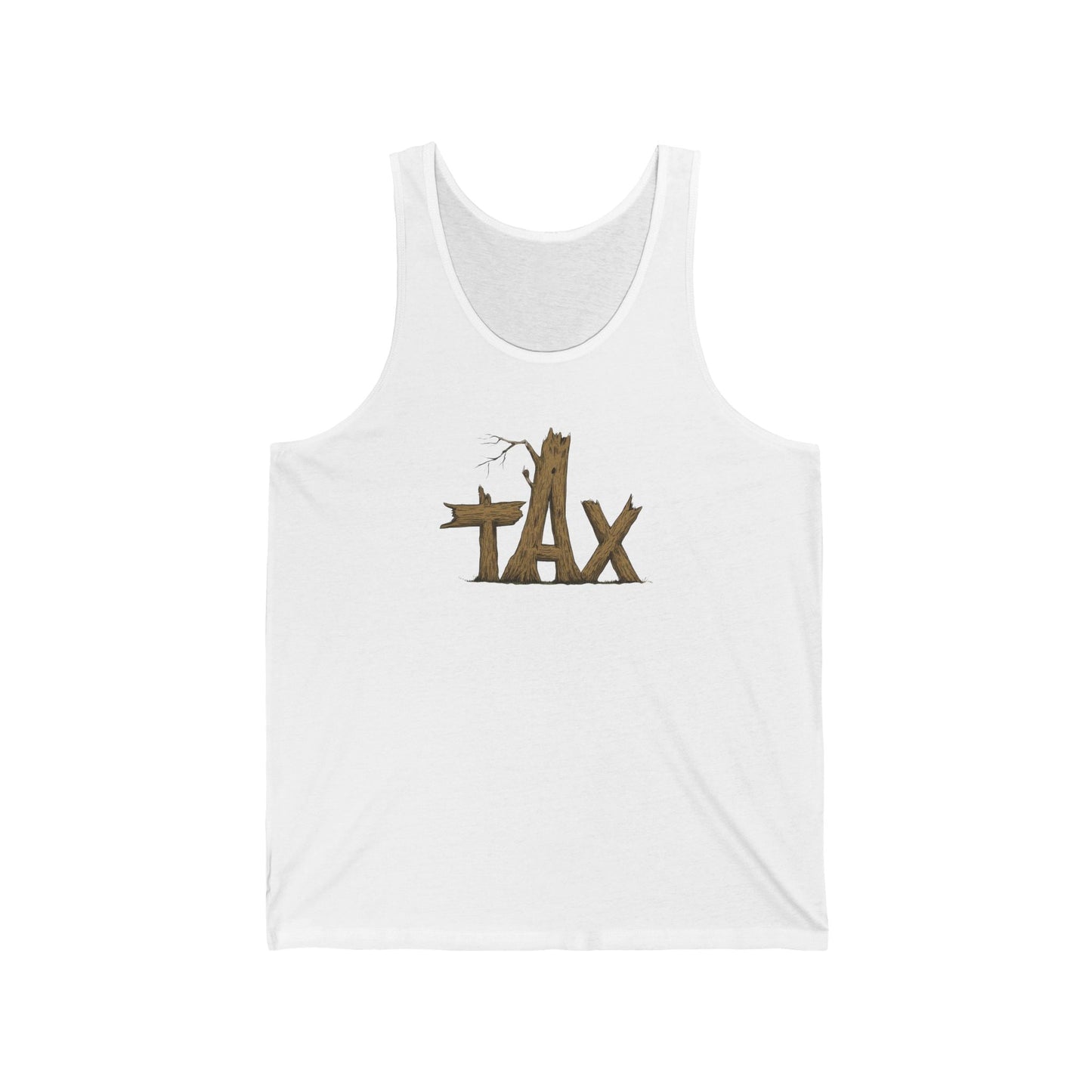 Wood Tax Unisex Tank